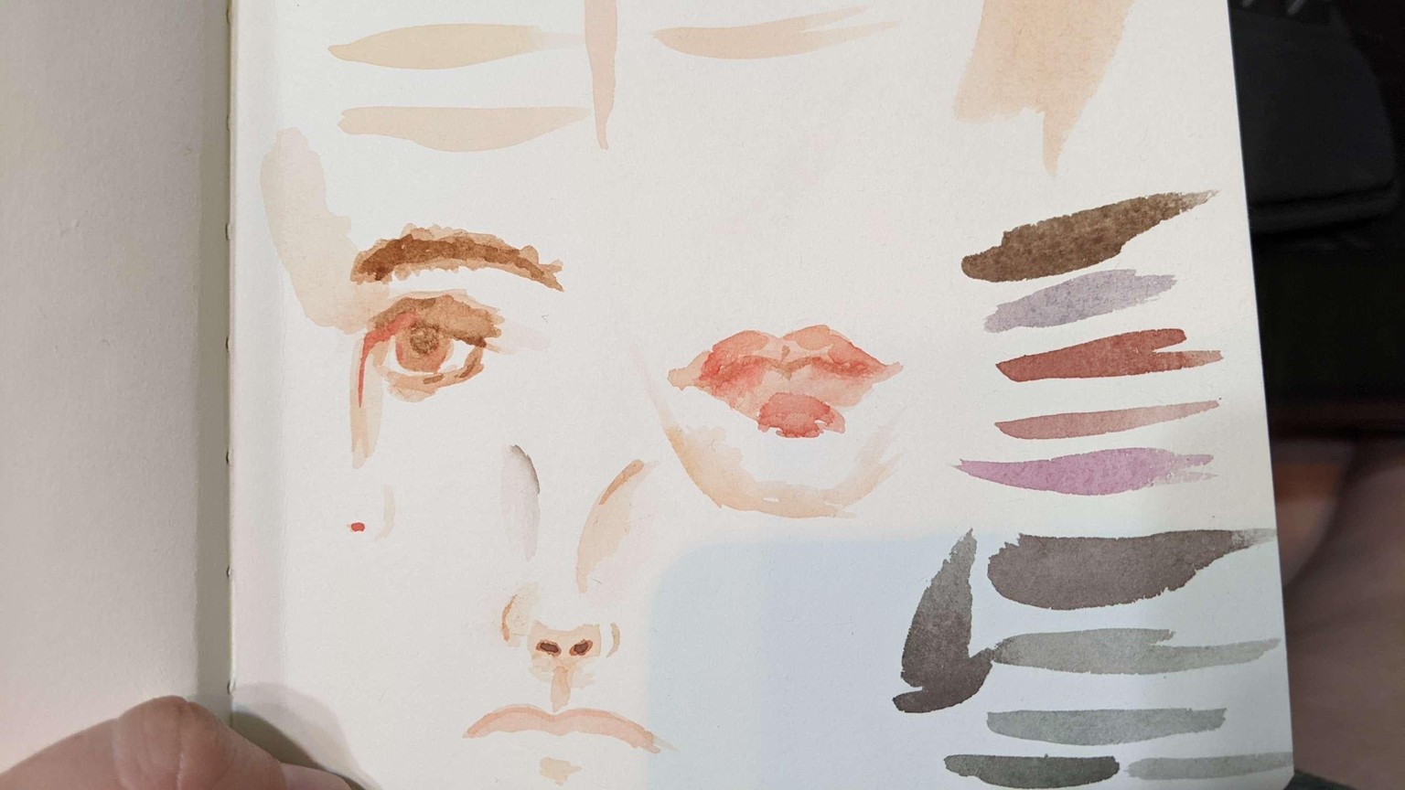 Watercolor portrait - image 1 - student project