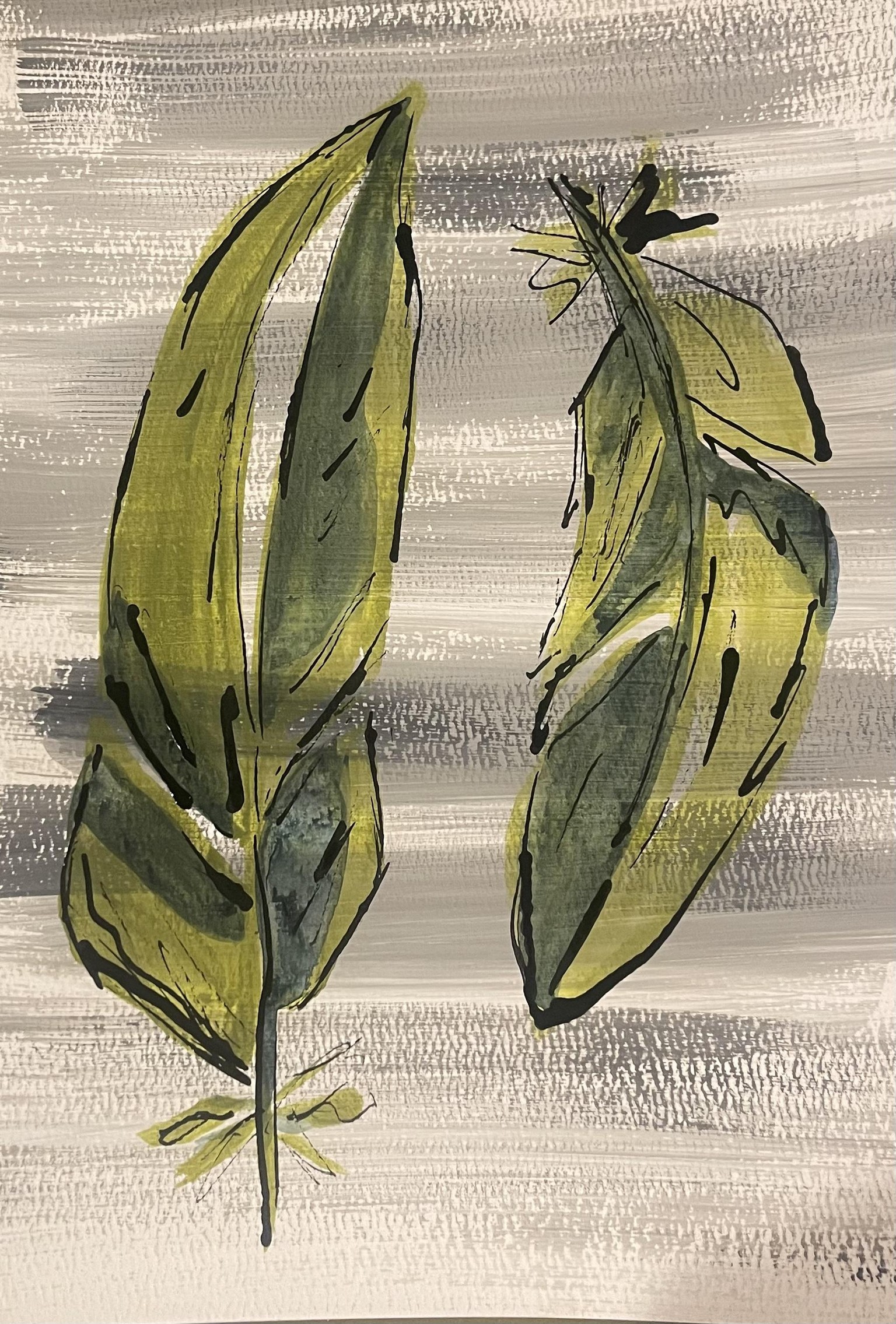 Acrylic wash with varied backgrounds - image 1 - student project