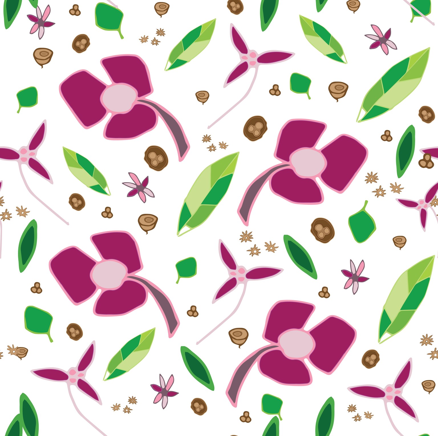 My First Repeating Botanicals Print Ever! - image 1 - student project