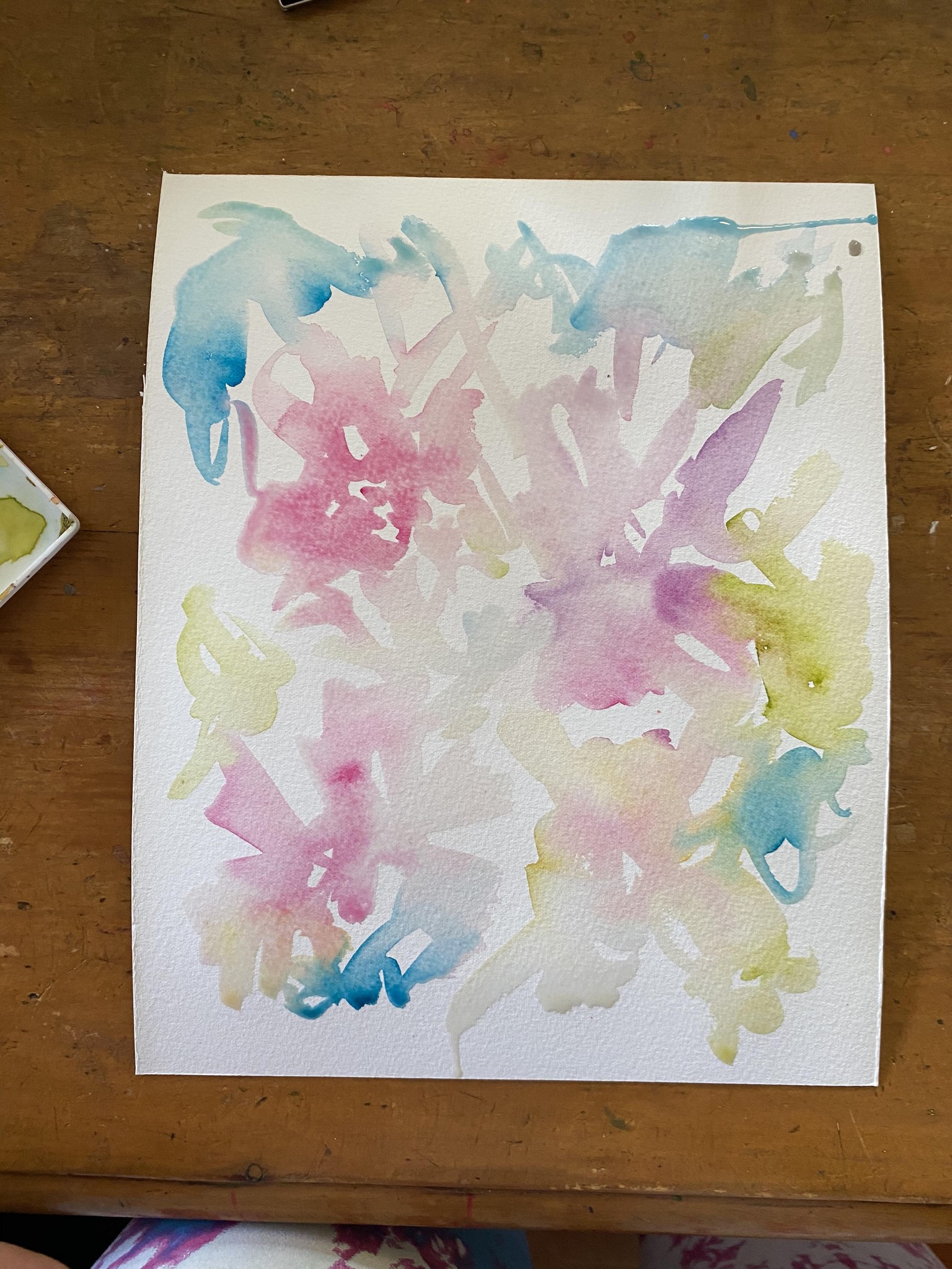 Loose florals with masking fluid - image 1 - student project