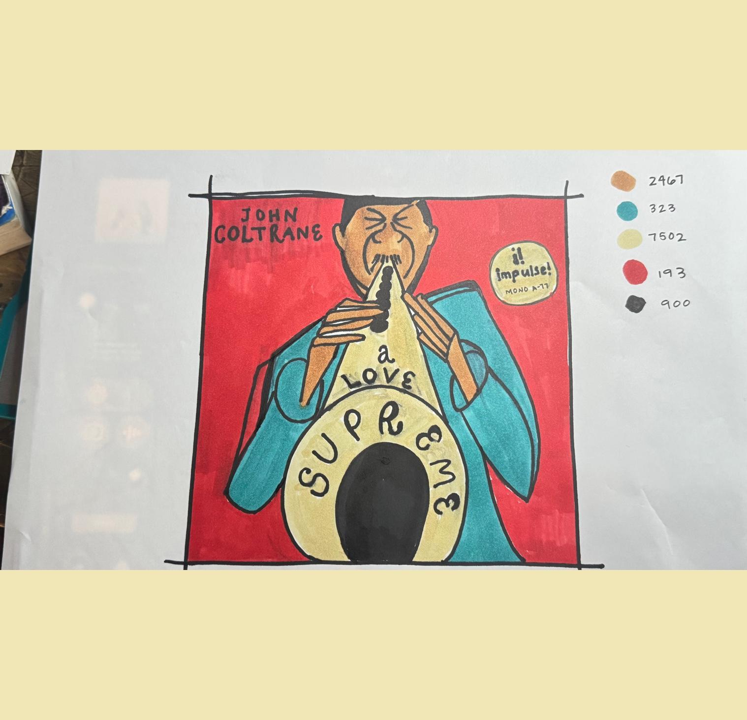 SLO-fi album cover: Coltrane - image 3 - student project