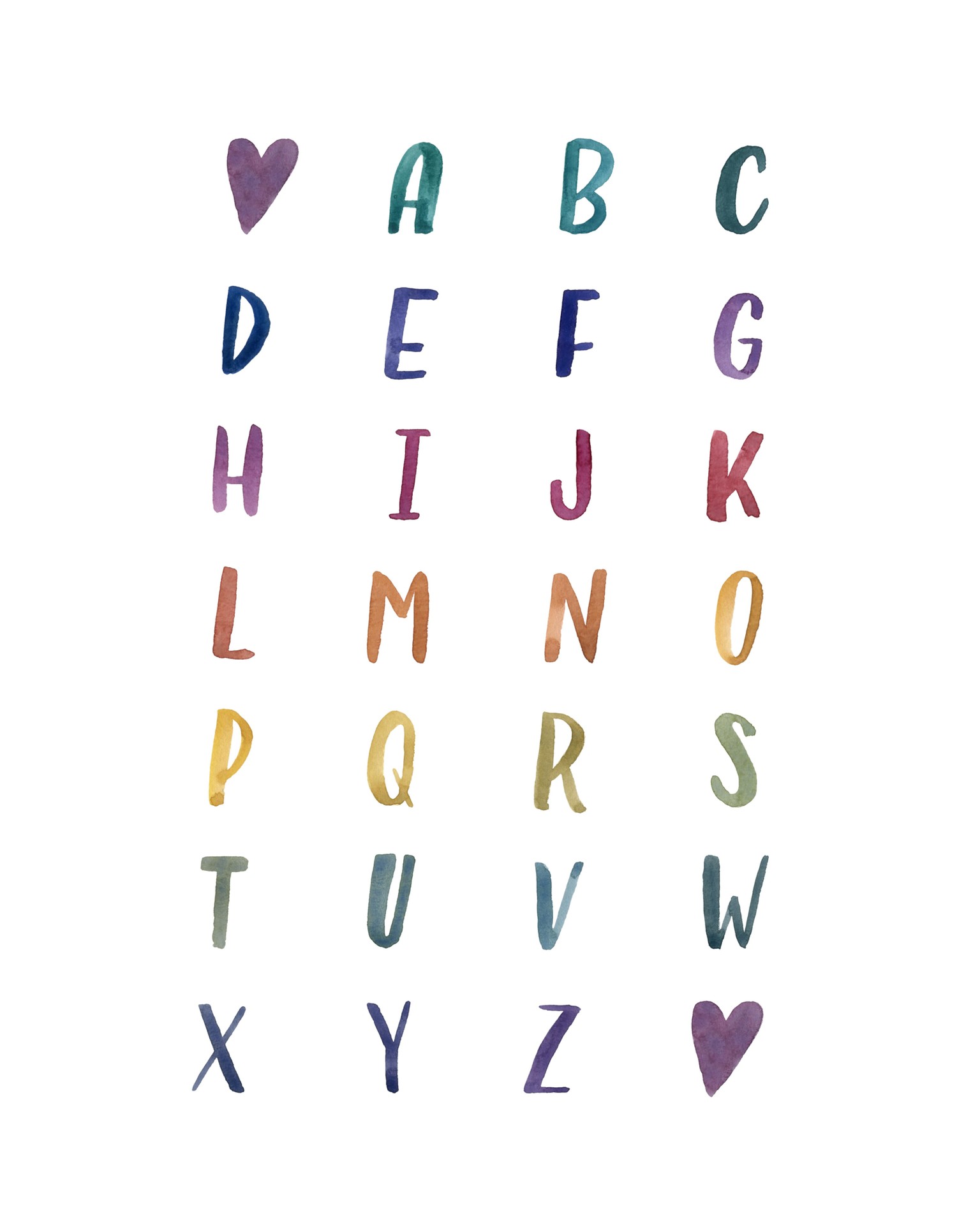 Block-Lettering Alphabet Grid &