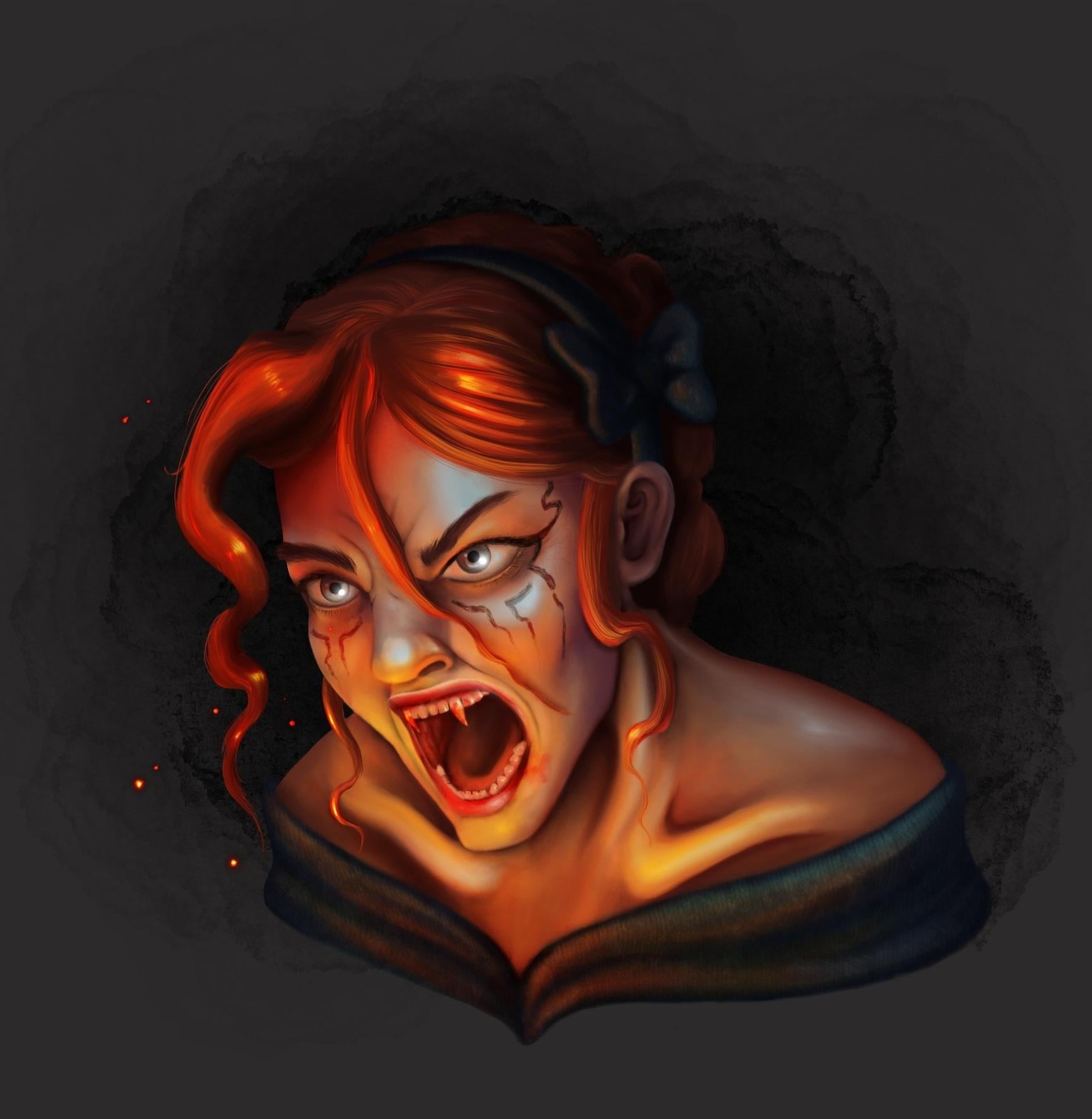 Angry Vampire Girl - image 1 - student project