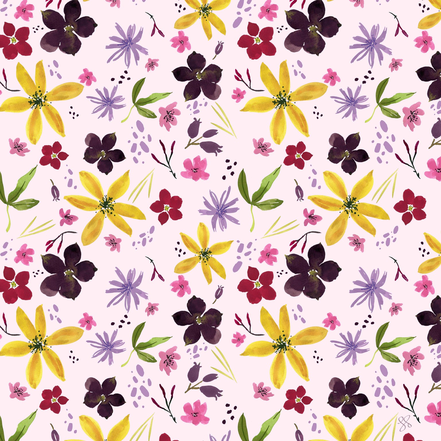 Wildflower Repeat + new mockups - image 5 - student project