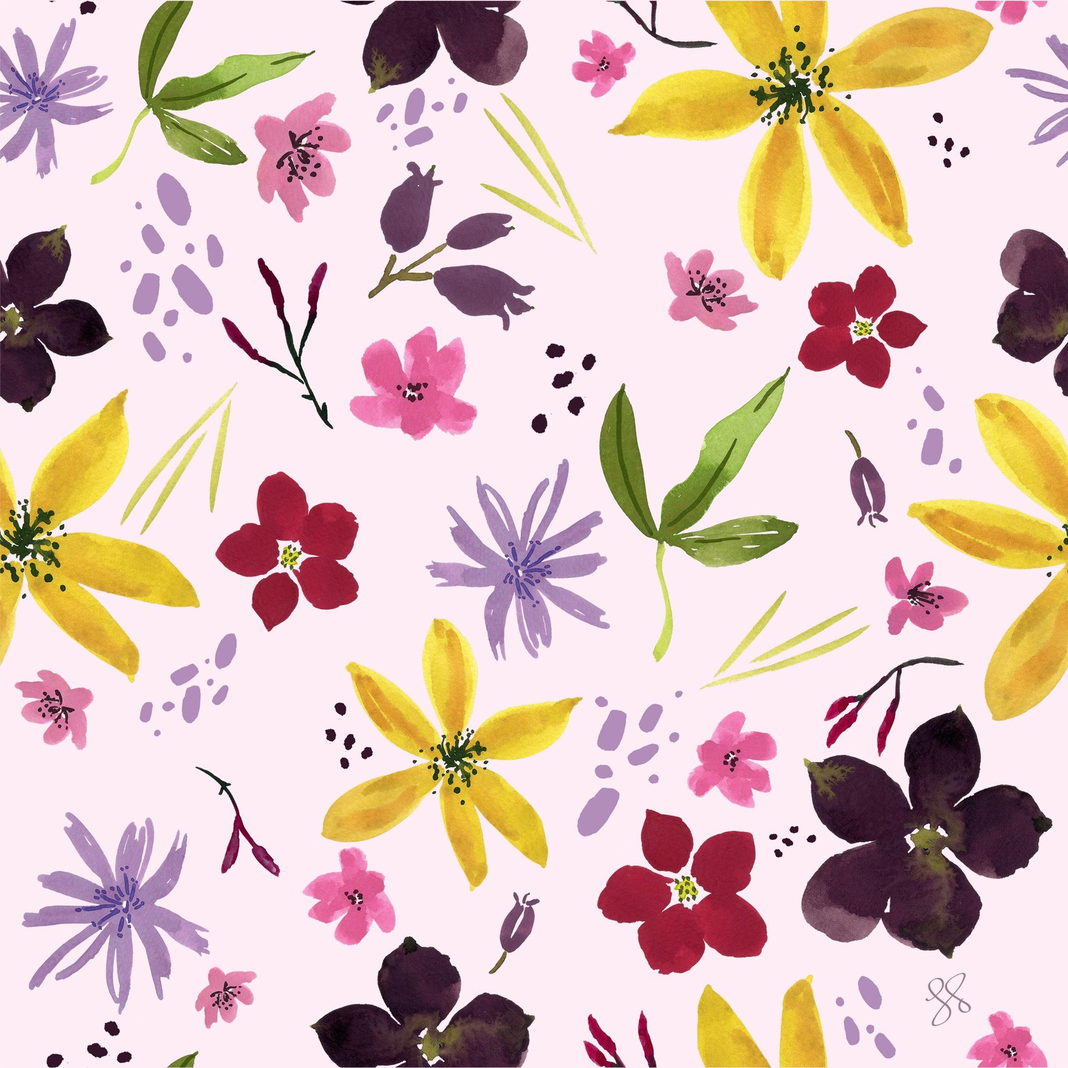 Wildflower Repeat + new mockups - image 4 - student project