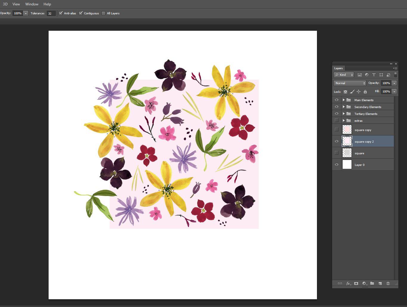 Wildflower Repeat + new mockups - image 3 - student project