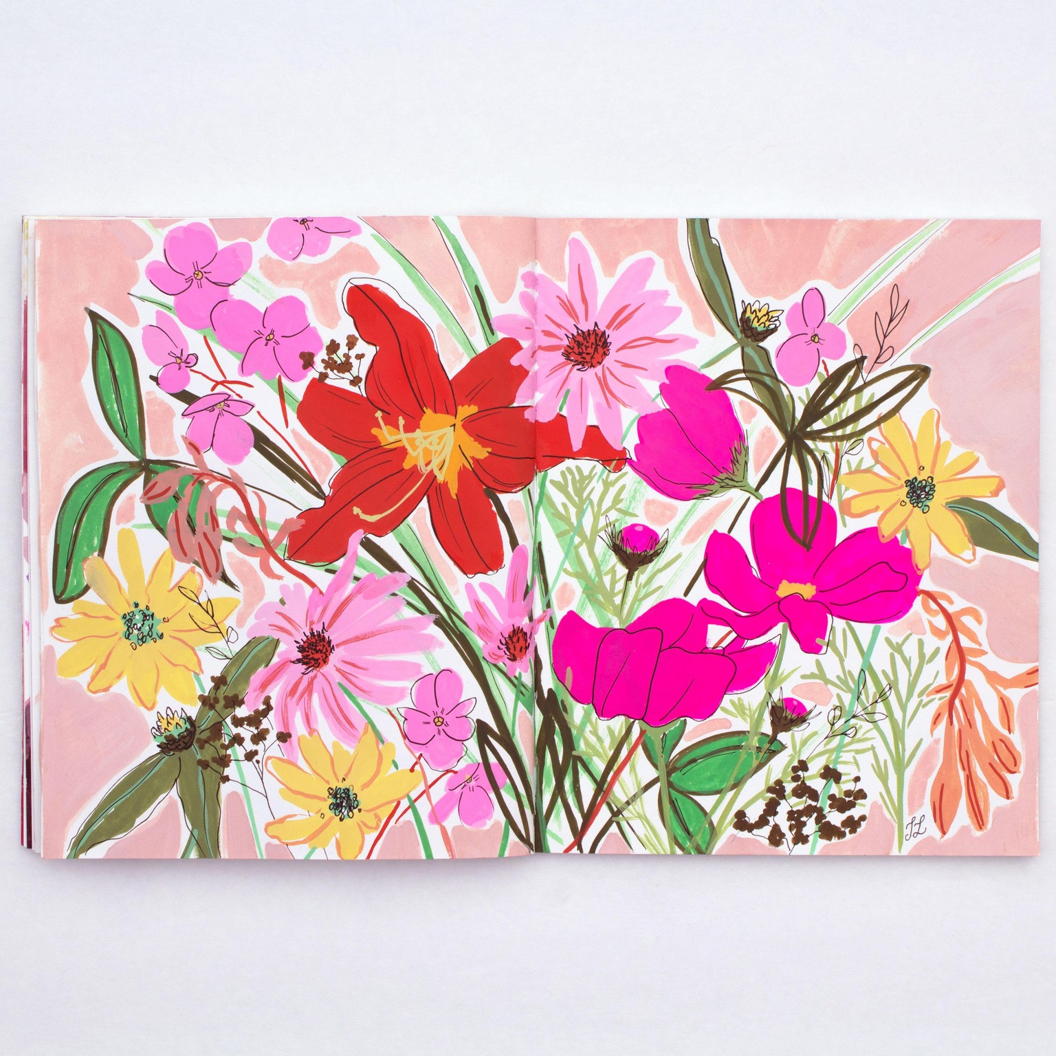 Now Complete: Bright (!) Gouache Florals - image 6 - student project