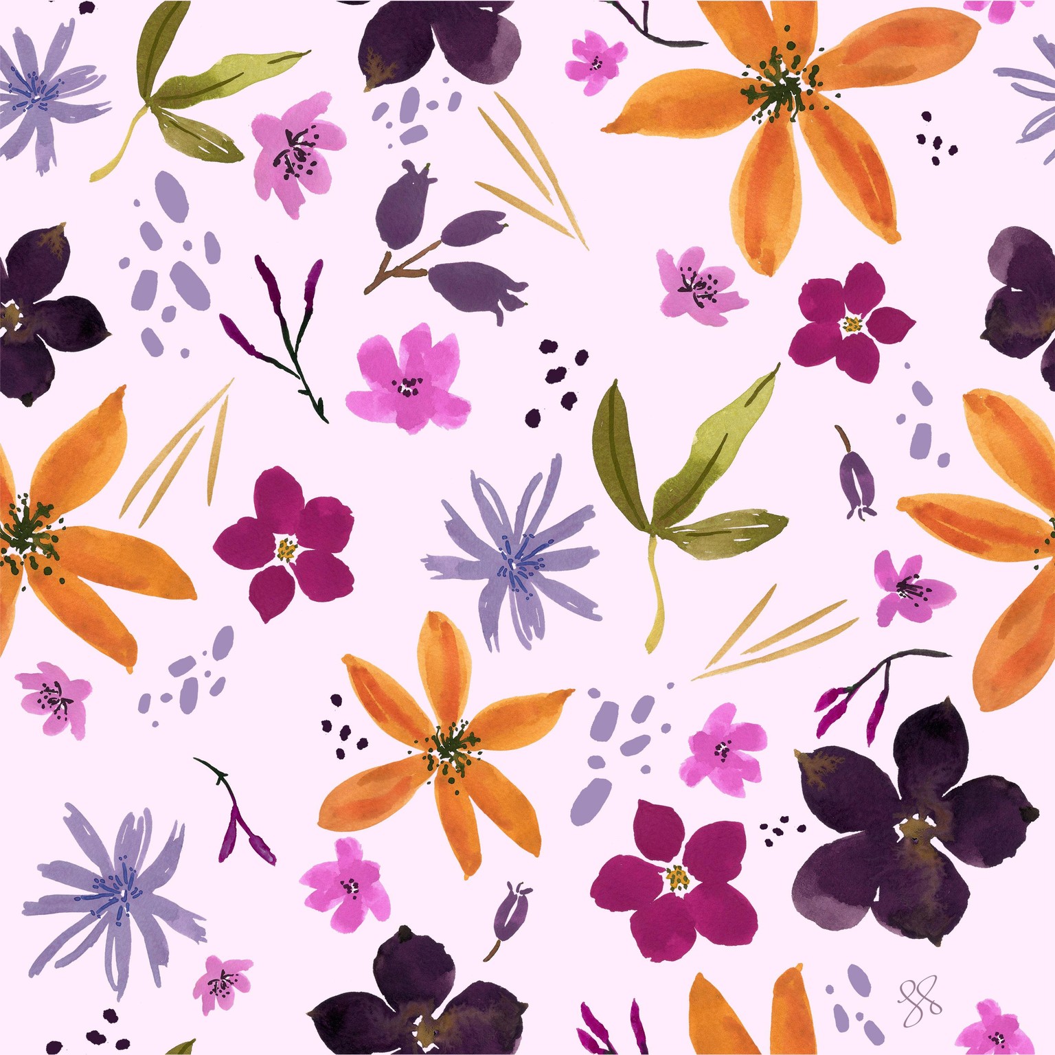 Wildflower Repeat + new mockups - image 6 - student project