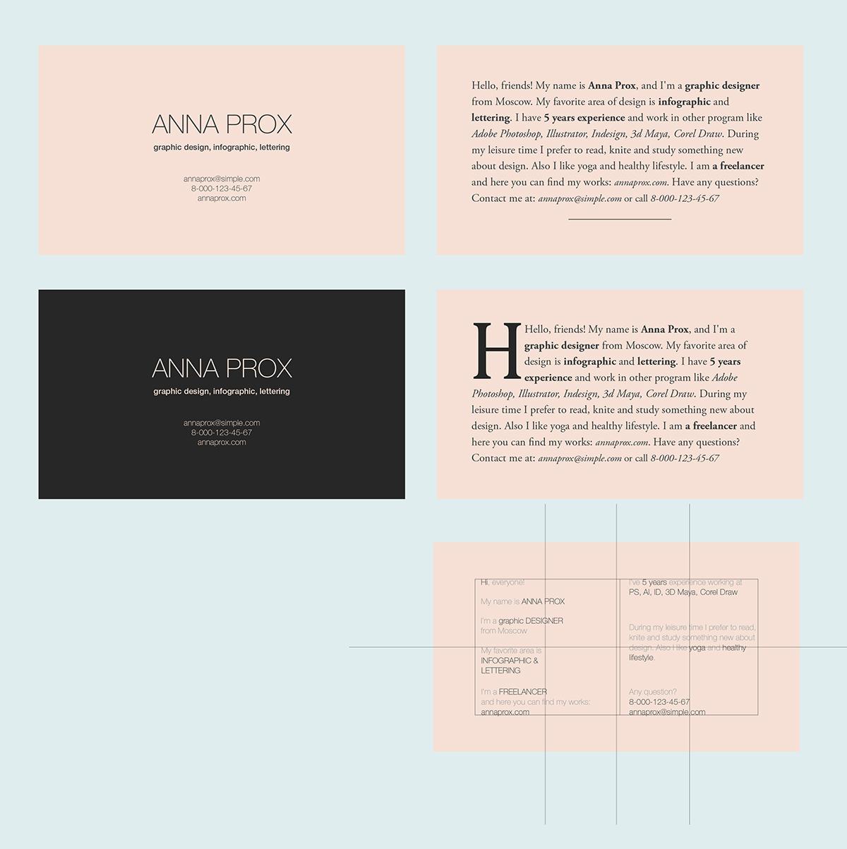 My first personal business card - image 4 - student project