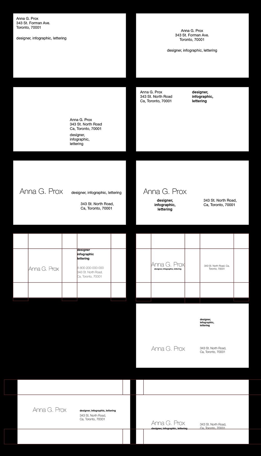 My first personal business card - image 1 - student project