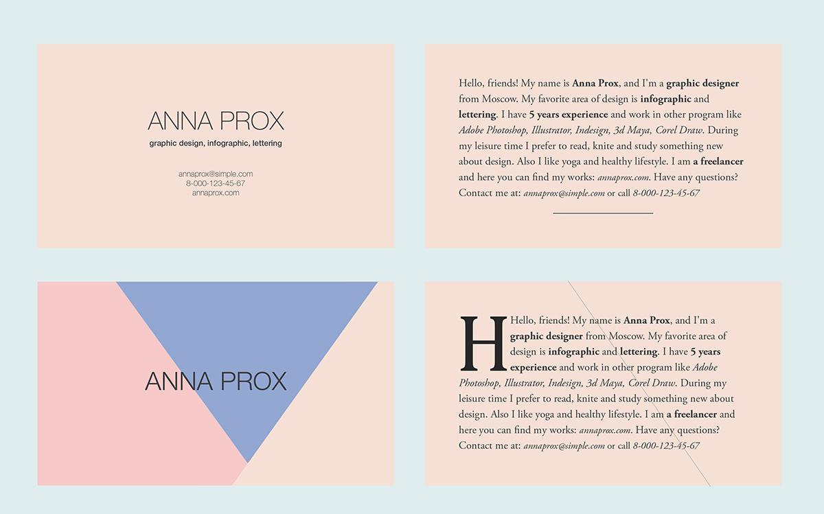 My first personal business card - image 3 - student project
