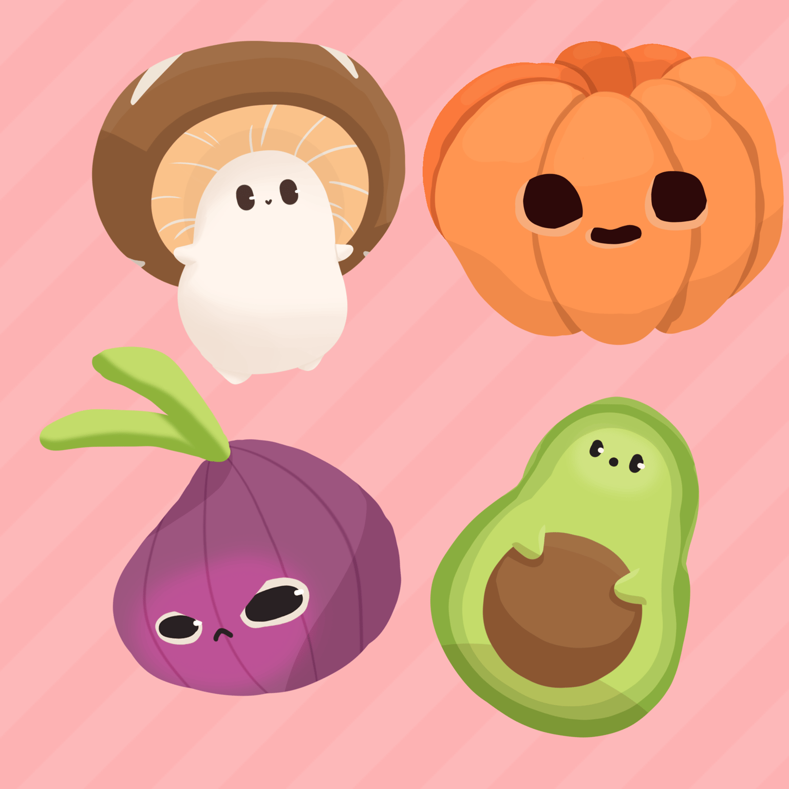 Kawaii Veggies - image 1 - student project