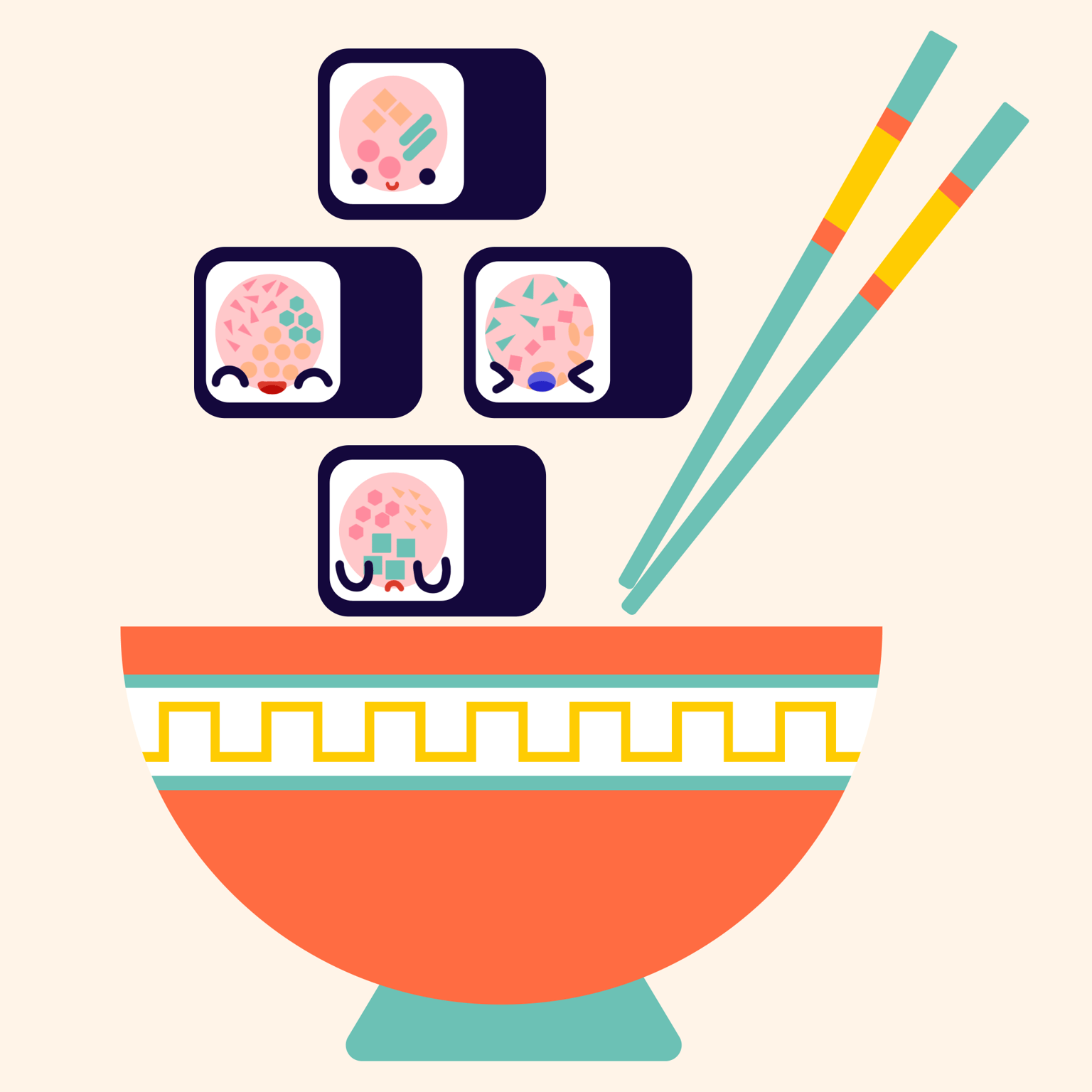 Kawaii Sushi - image 1 - student project