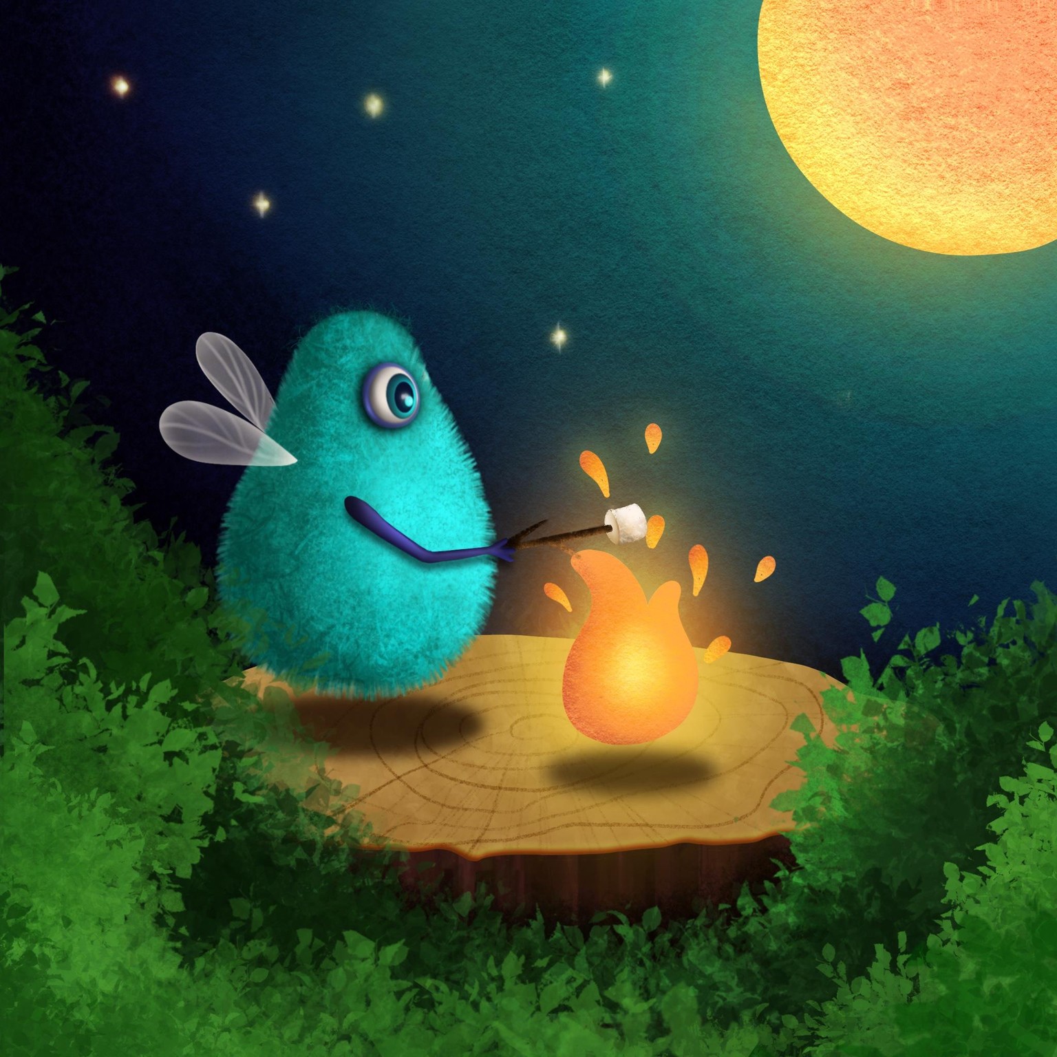 Flaming monster - image 2 - student project