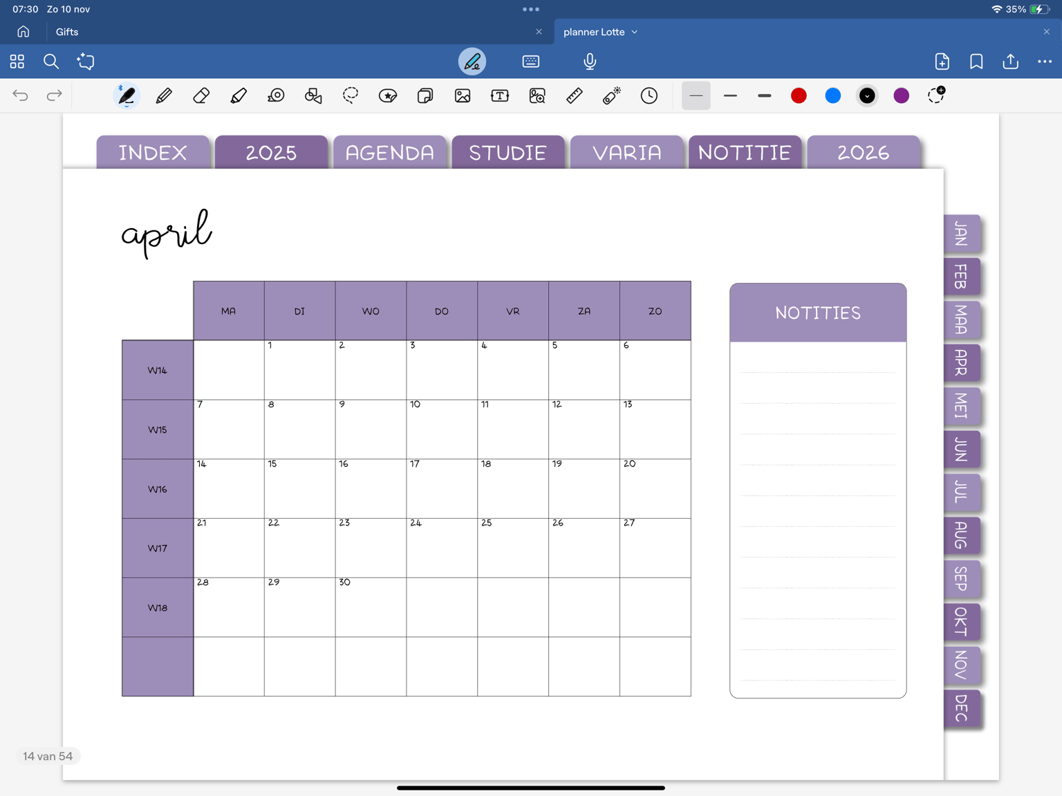 Digital planner for my daughter - image 3 - student project