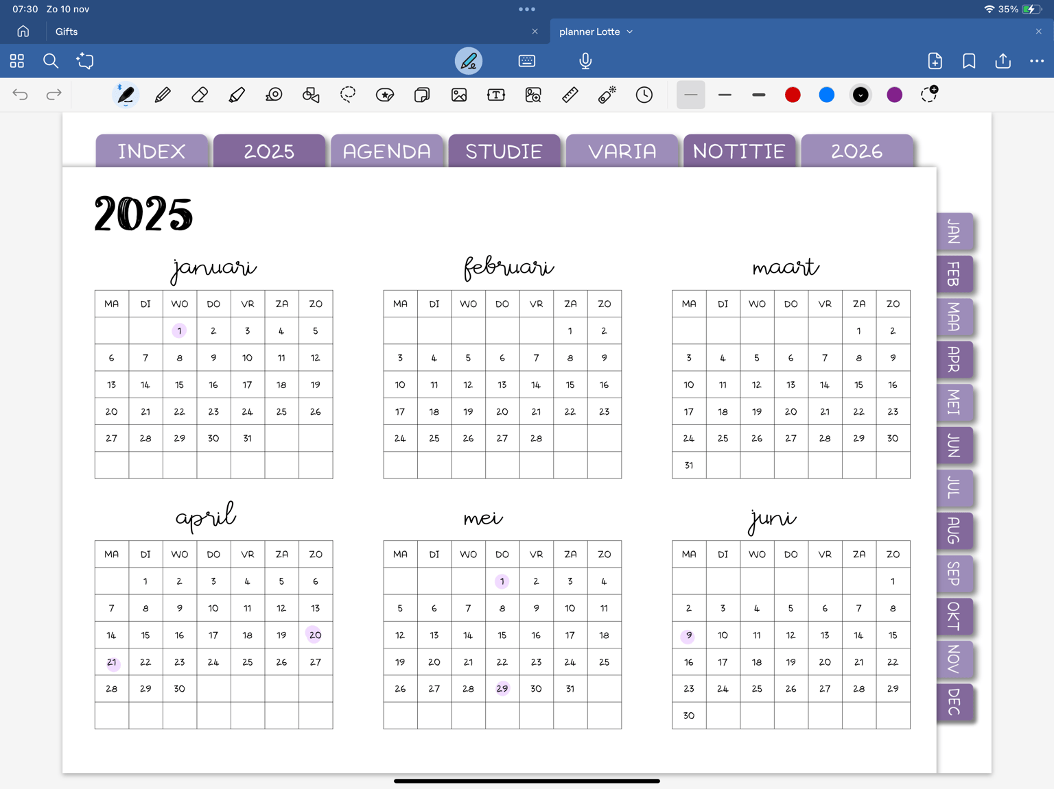 Digital planner for my daughter - image 2 - student project