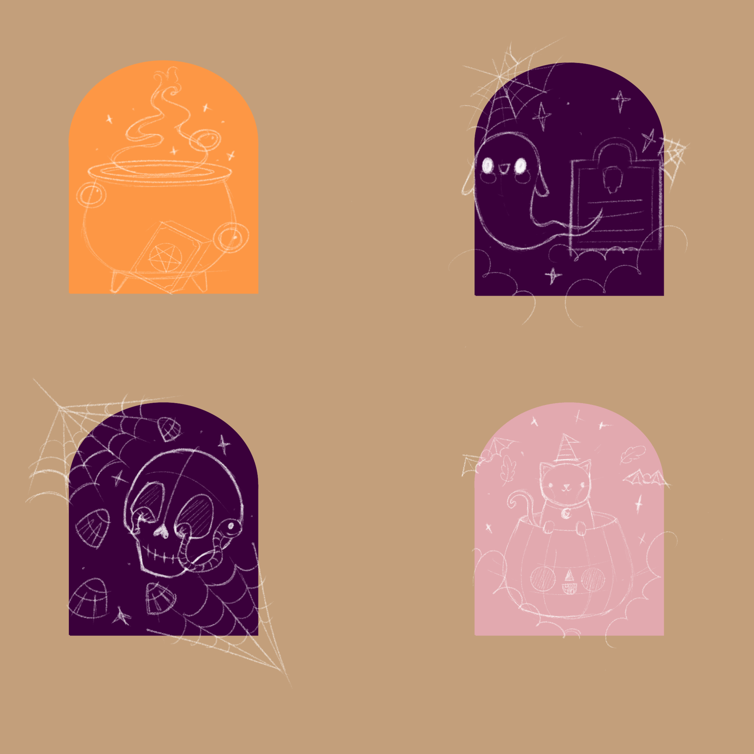 Halloween Stickers - image 1 - student project