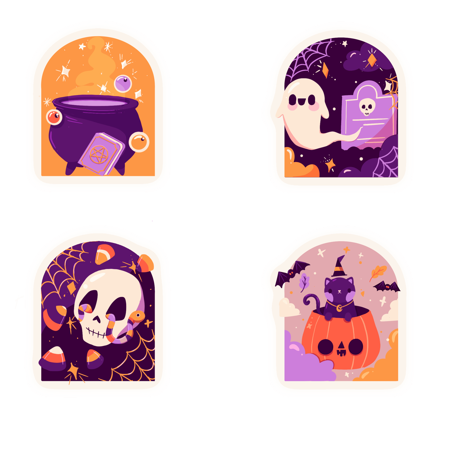 Halloween Stickers - image 2 - student project
