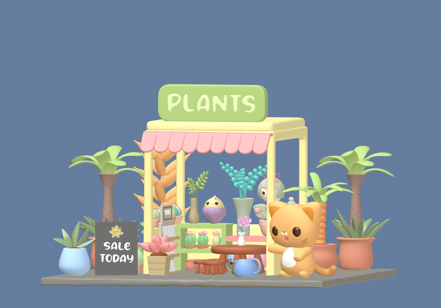 Kawaii Plant Shop - image 1 - student project