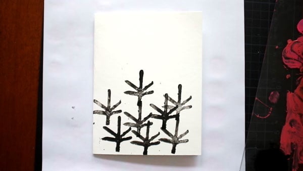 Card Printing with Found Objects & Carved Objects - image 2 - student project