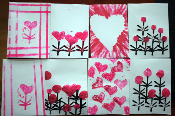 Card Printing with Found Objects & Carved Objects - image 1 - student project