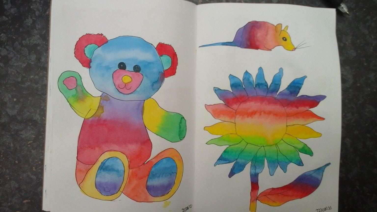 Watercolour workshop - image 9 - student project