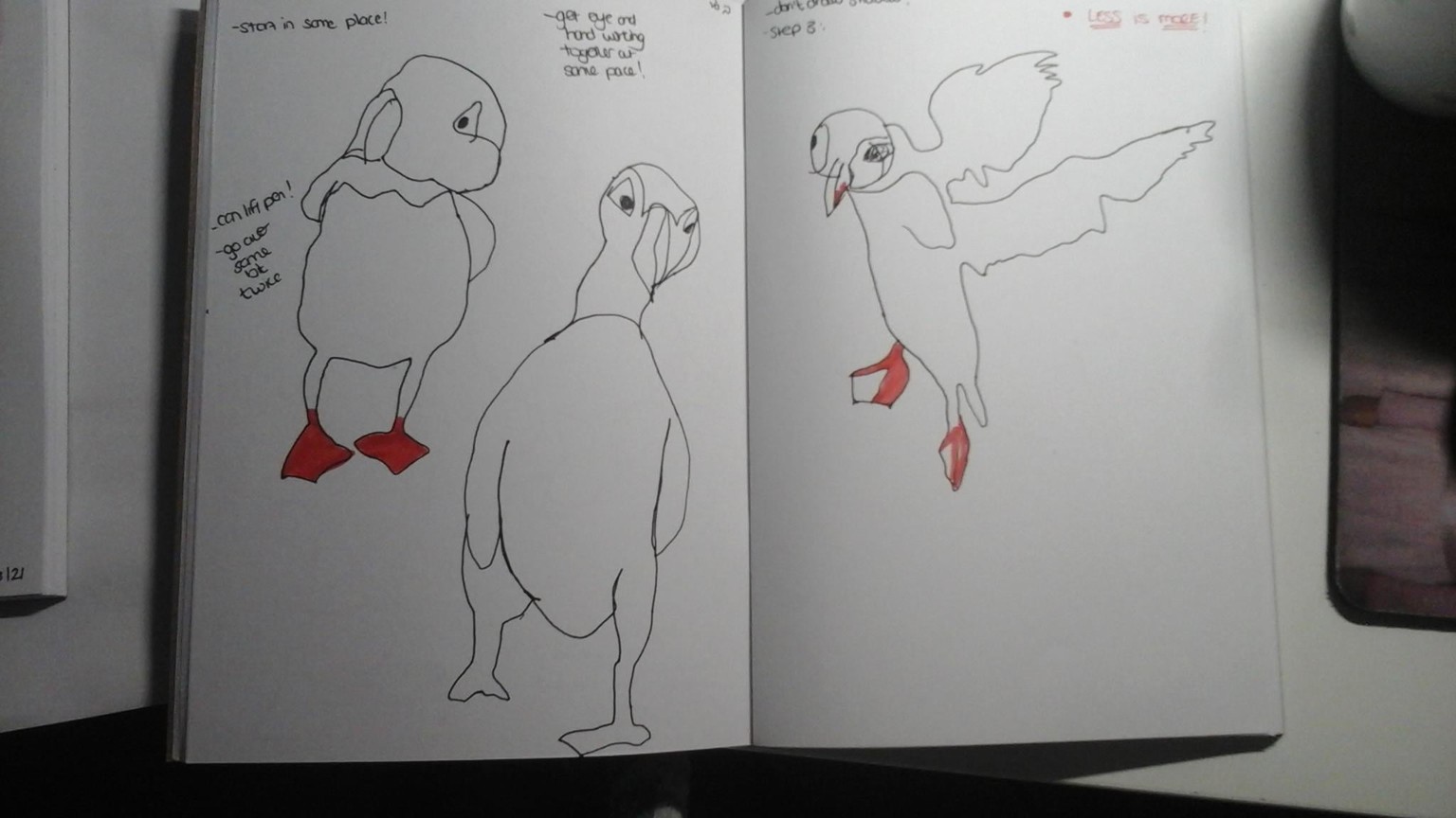 Blind contour drawing - image 3 - student project