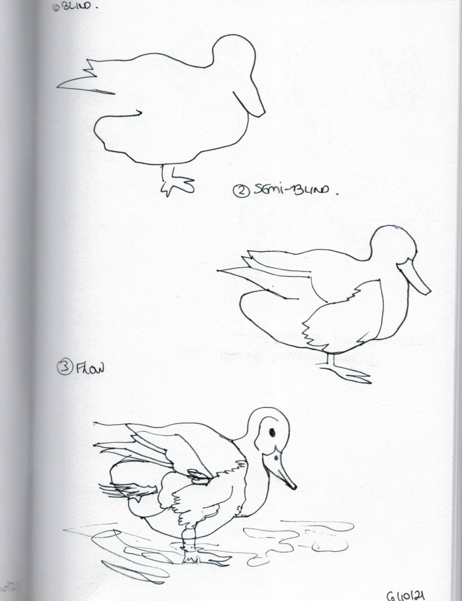 Blind contour drawing - image 23 - student project