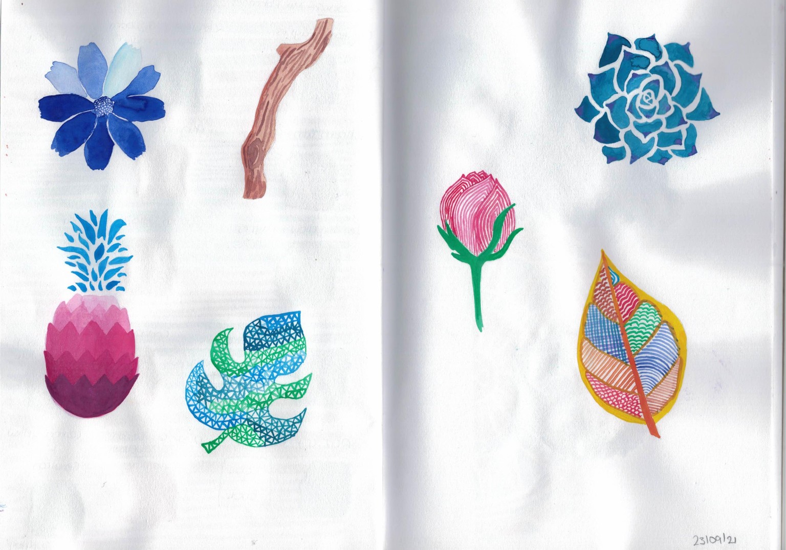 Watercolour smalls - image 1 - student project