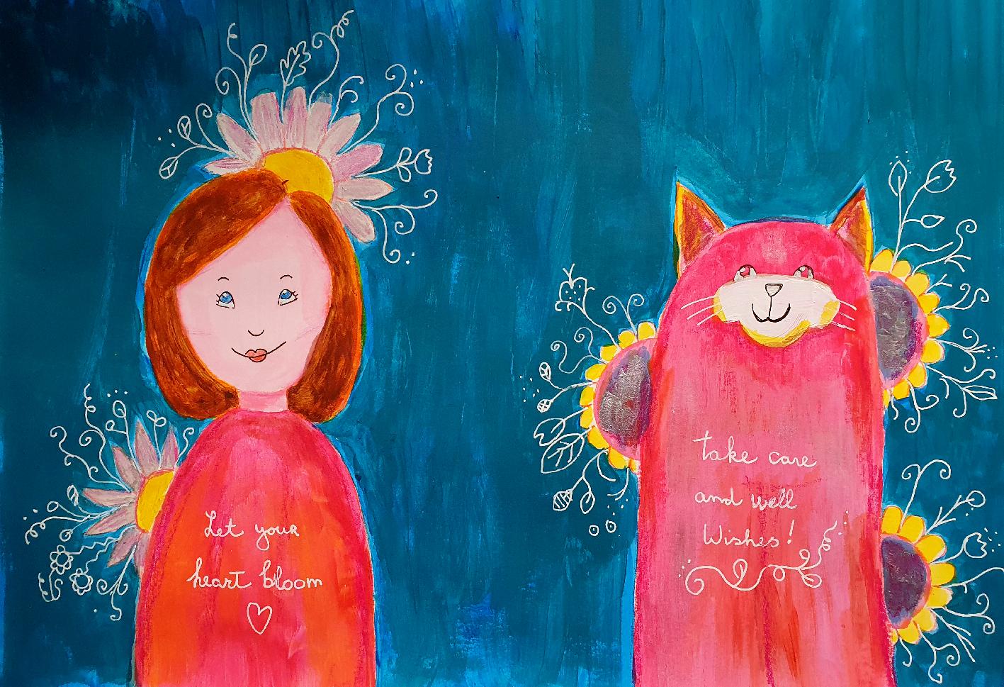 Cat and girl - image 2 - student project
