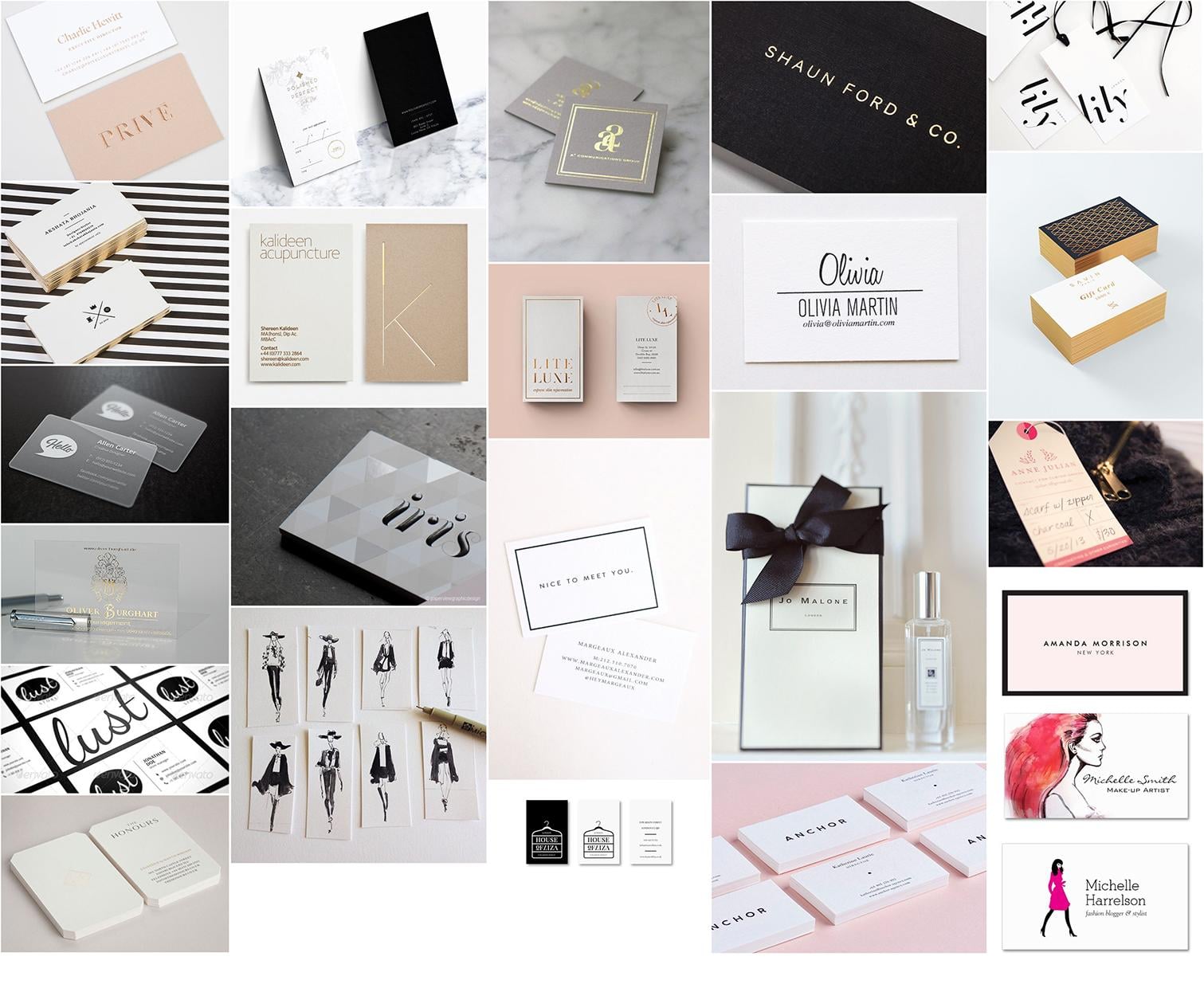 Business card for a fashion illustrator - image 2 - student project