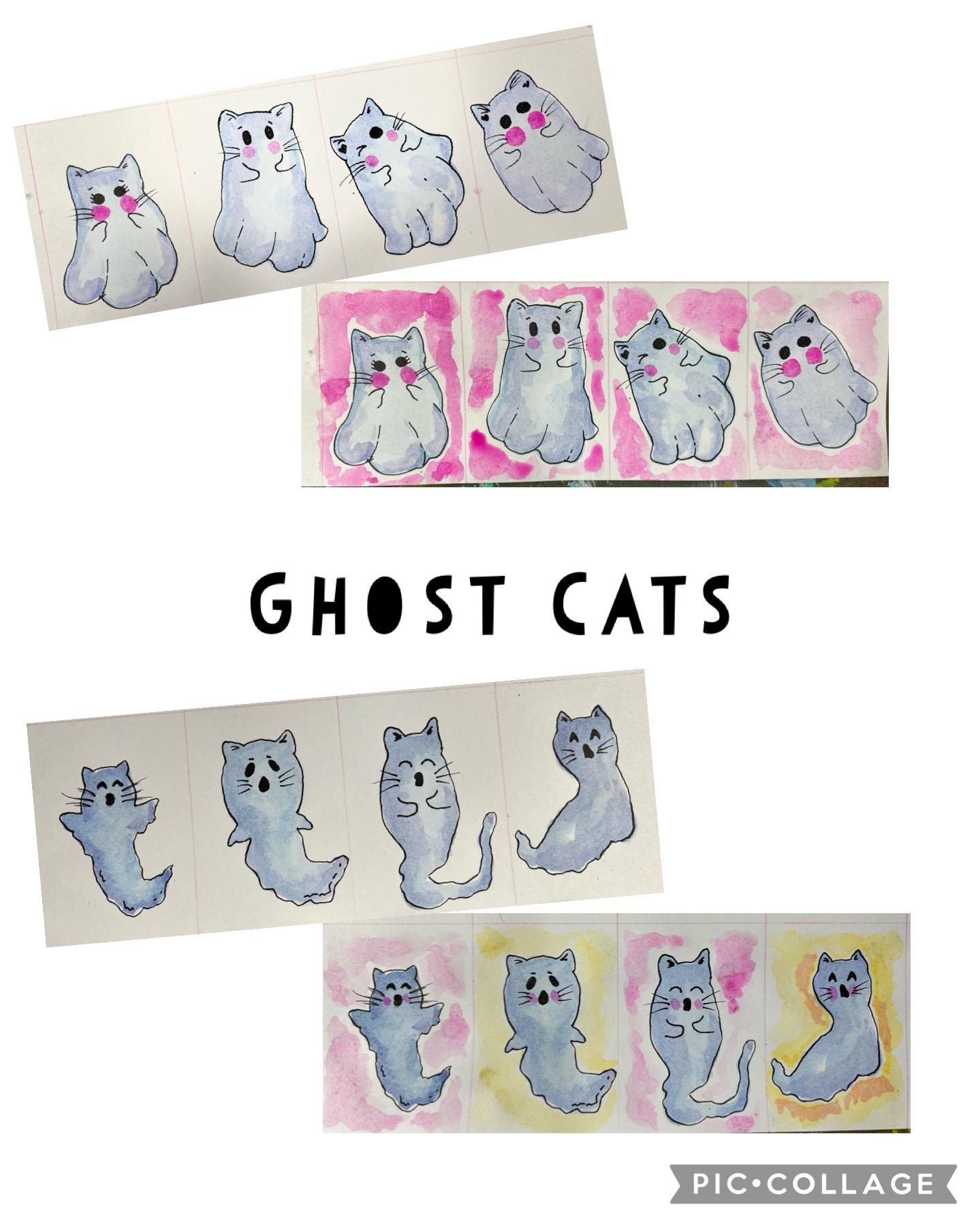 Ghost Cat ATCs - image 4 - student project