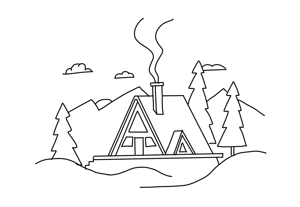 Winter Cabin - image 1 - student project