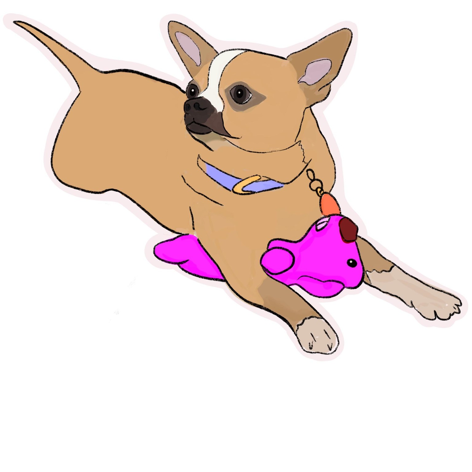 Dog sticker - image 1 - student project