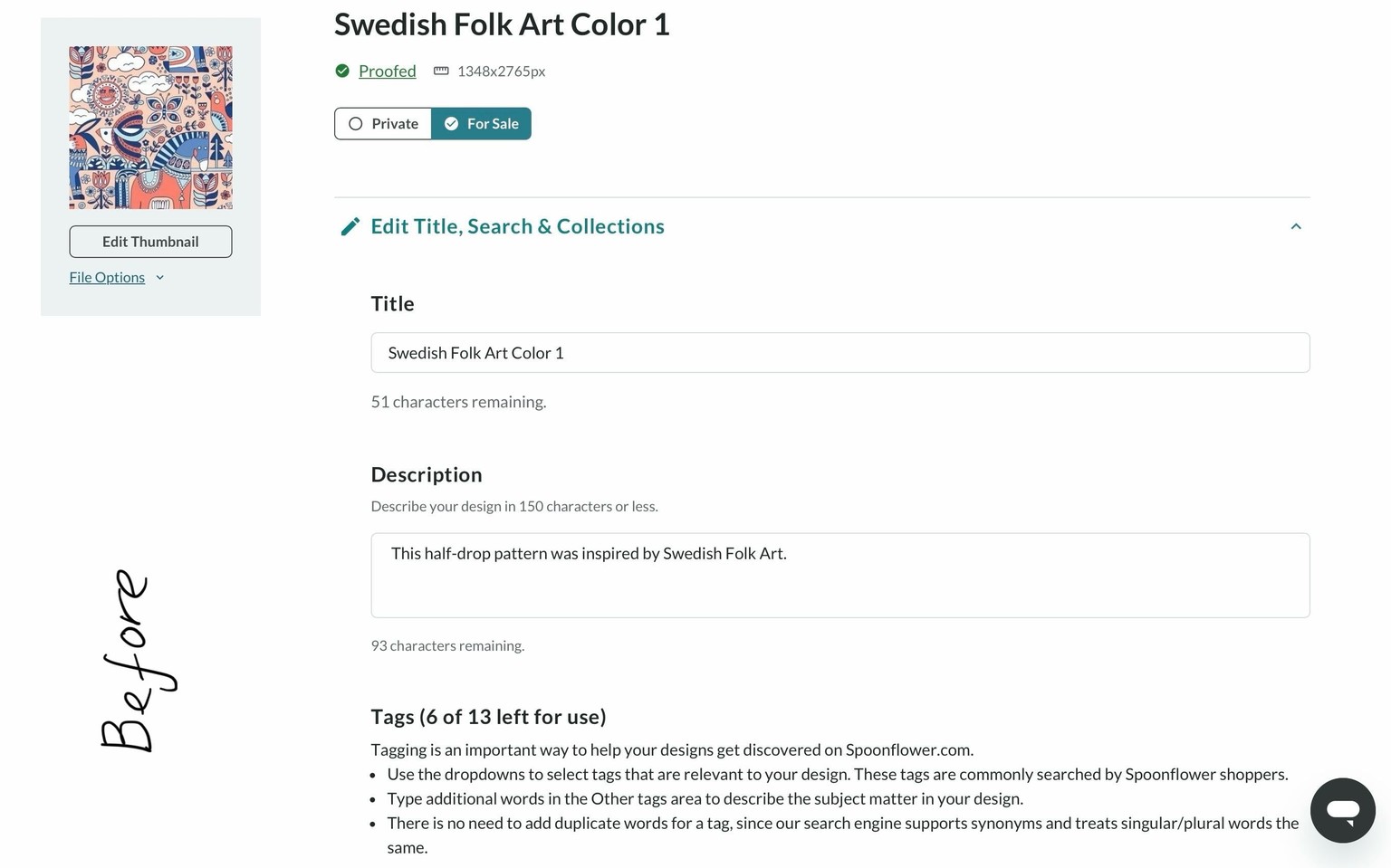 Updating my old Spoonflower Scandinavian Design for kids - image 1 - student project