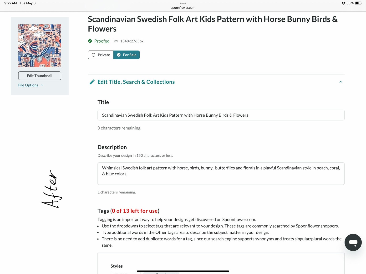 Updating my old Spoonflower Scandinavian Design for kids - image 3 - student project