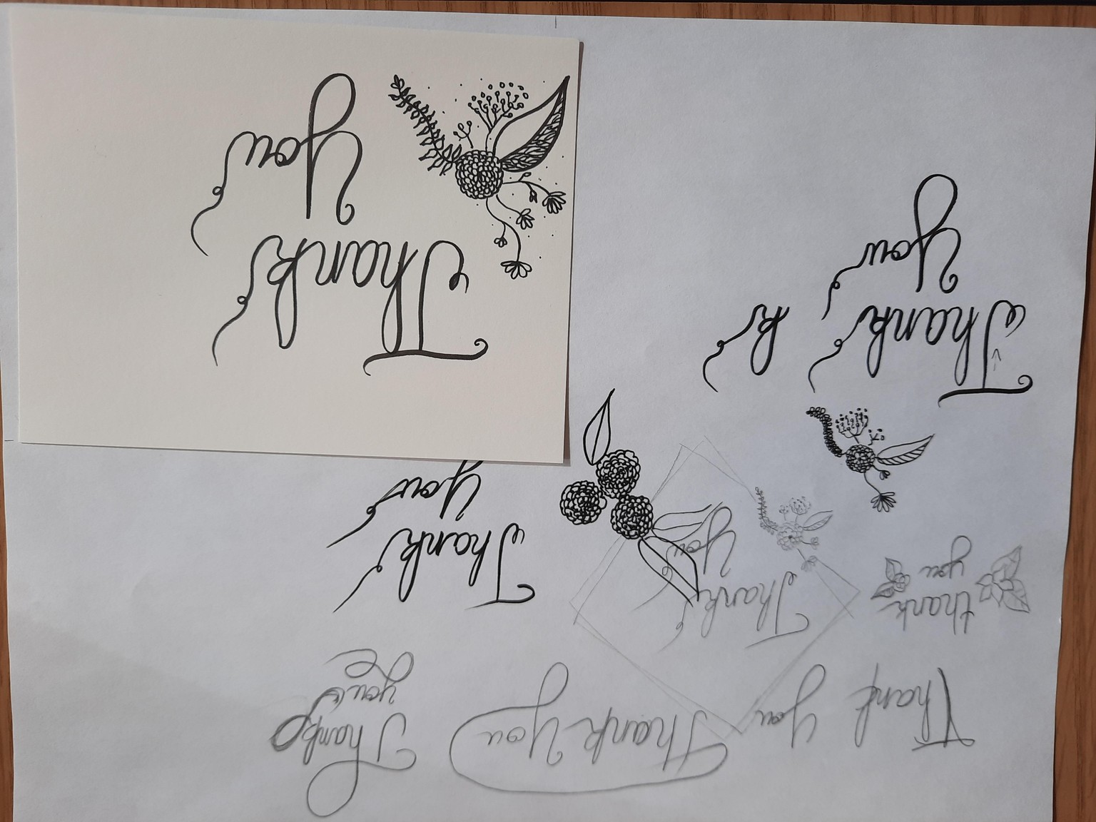 Thank you card - image 1 - student project