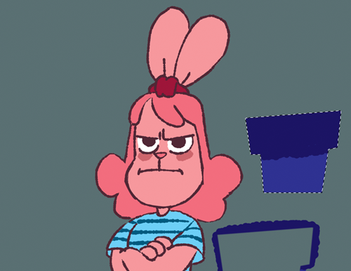 Annoyed Bunny & Cactus - image 5 - student project