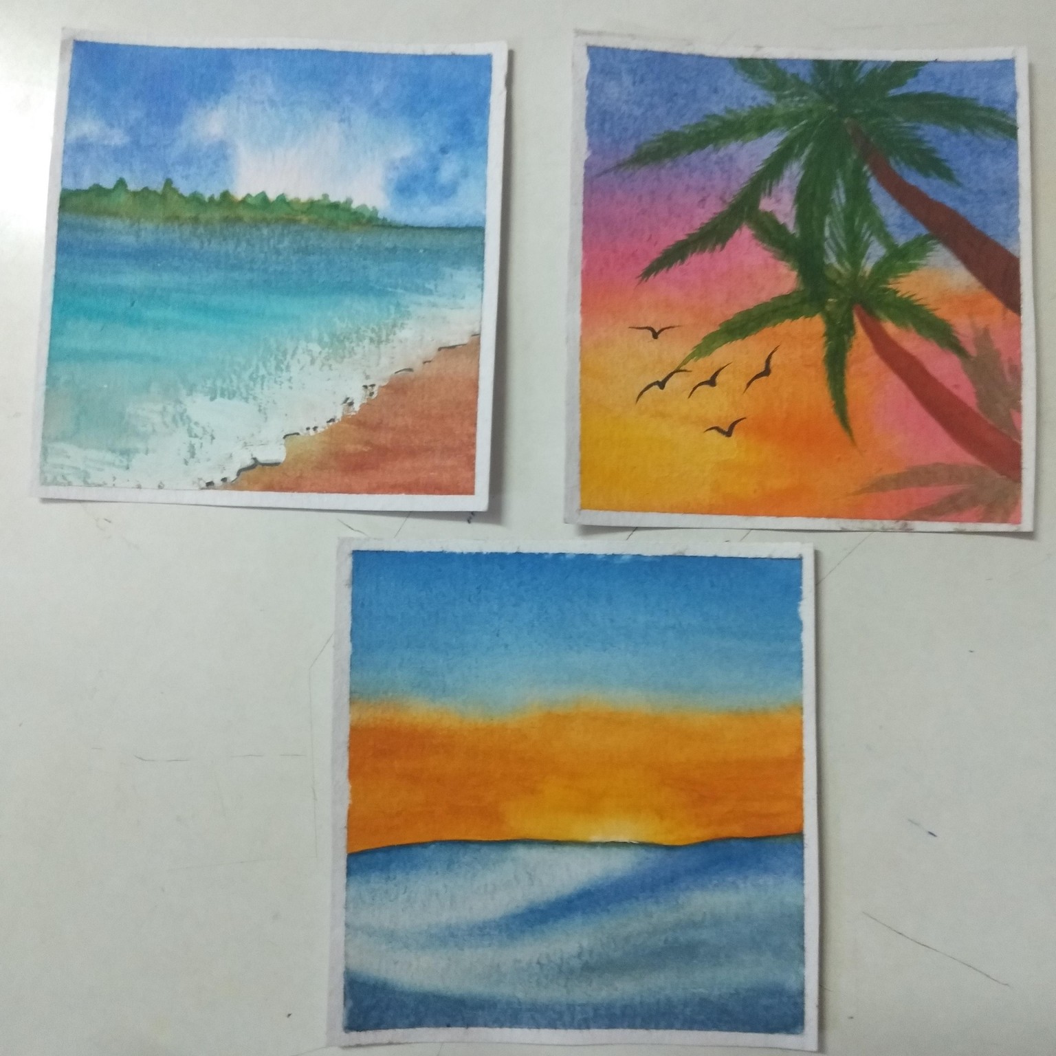 Beach Ocean and Palm Trees - image 1 - student project