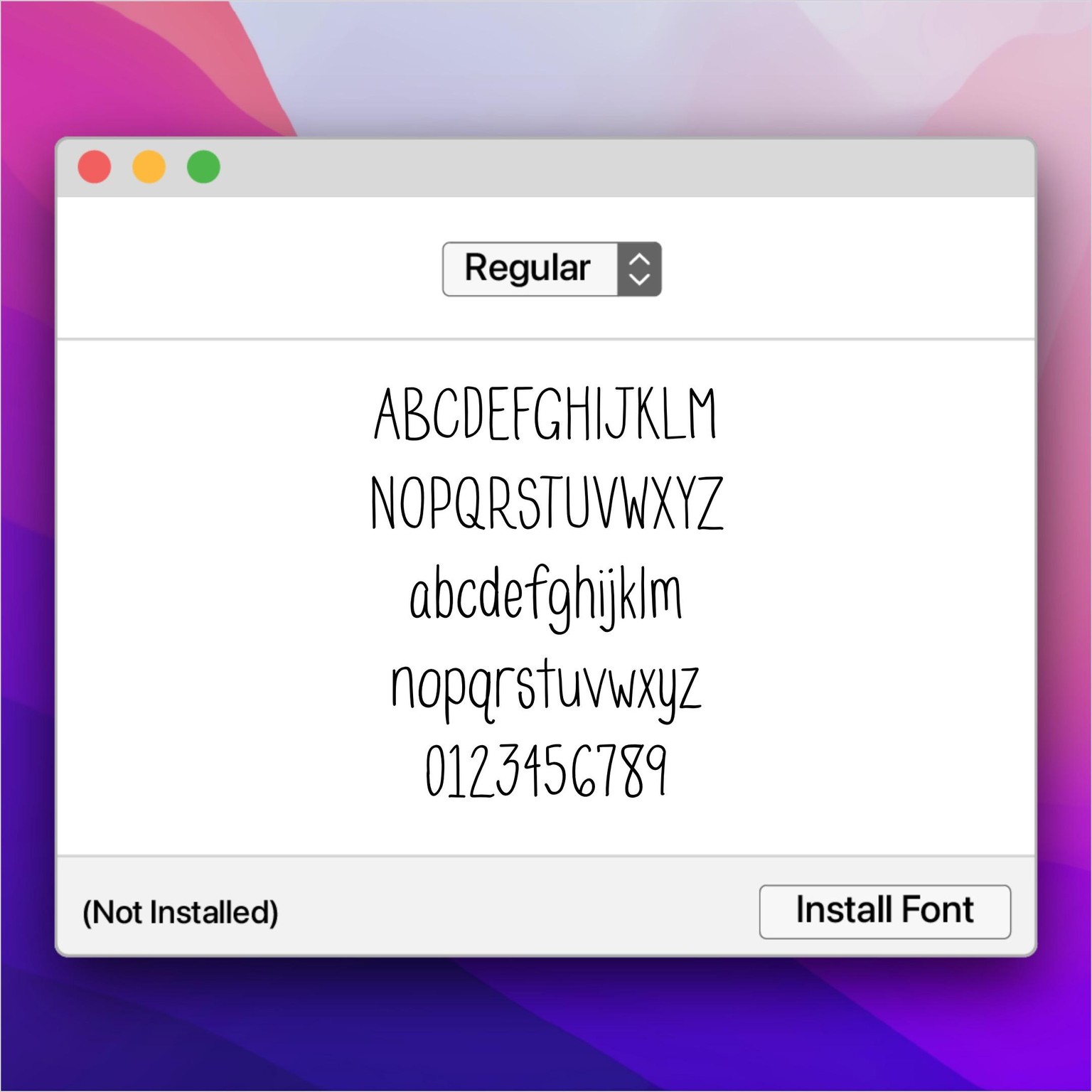 My first font! - image 1 - student project