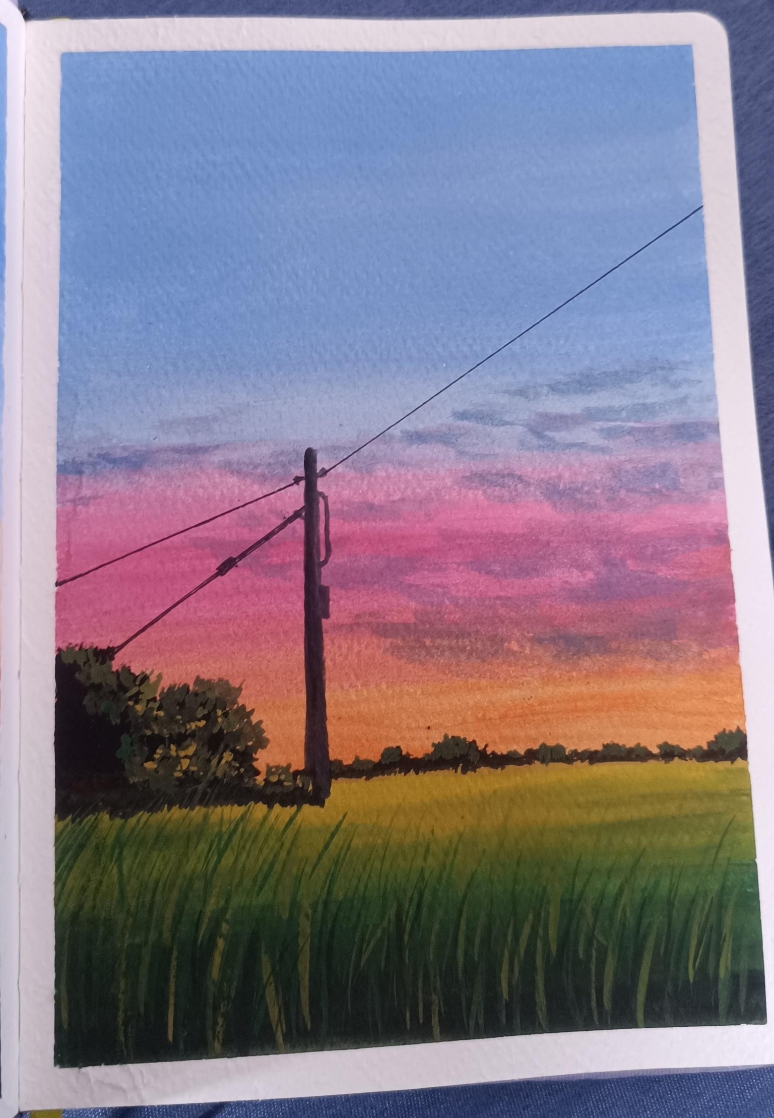 Discover Gouache - Learn to Paint Dreamy Sunsets and Meadows - image 3 - student project