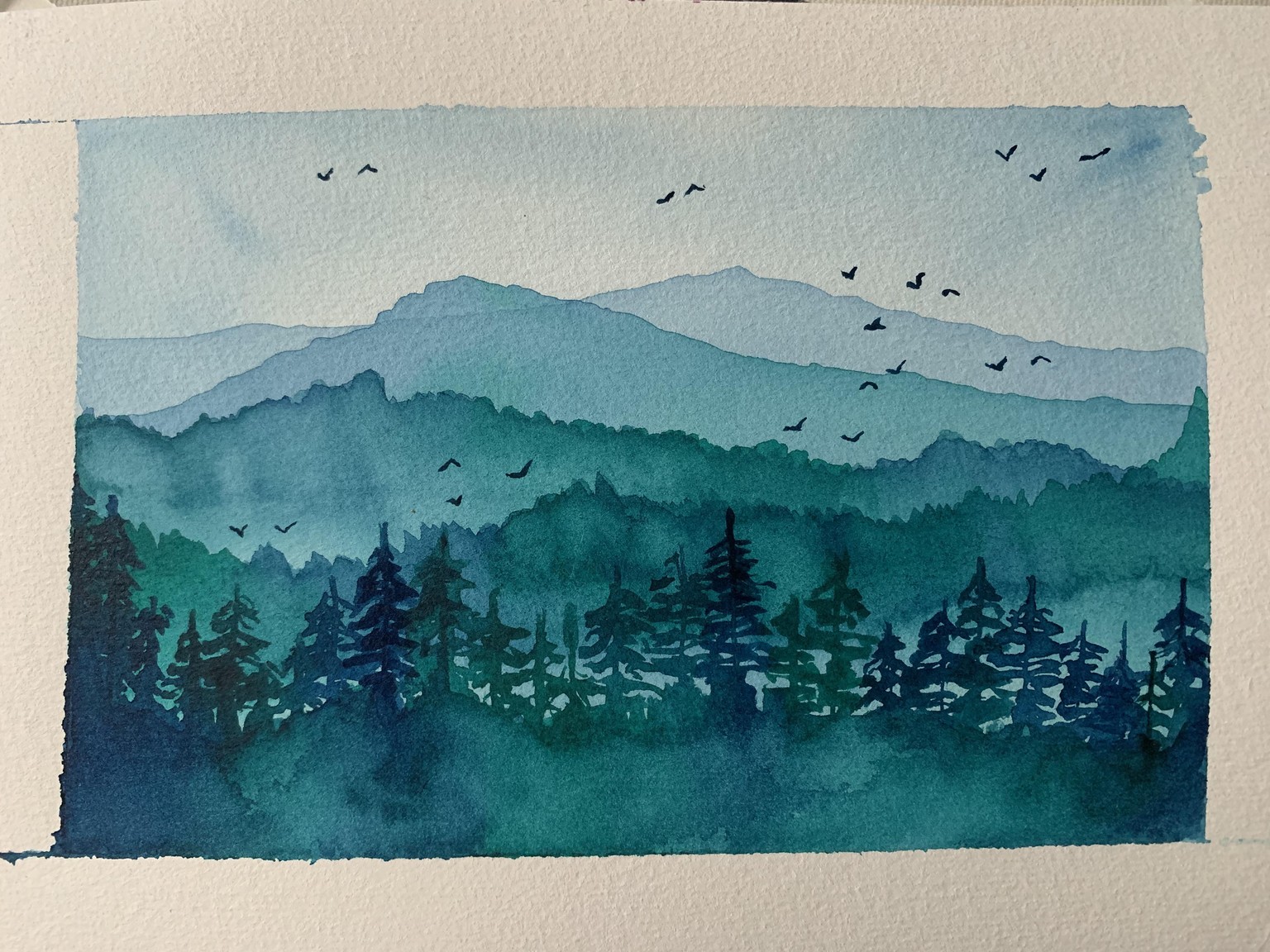 Misty mountains - image 1 - student project