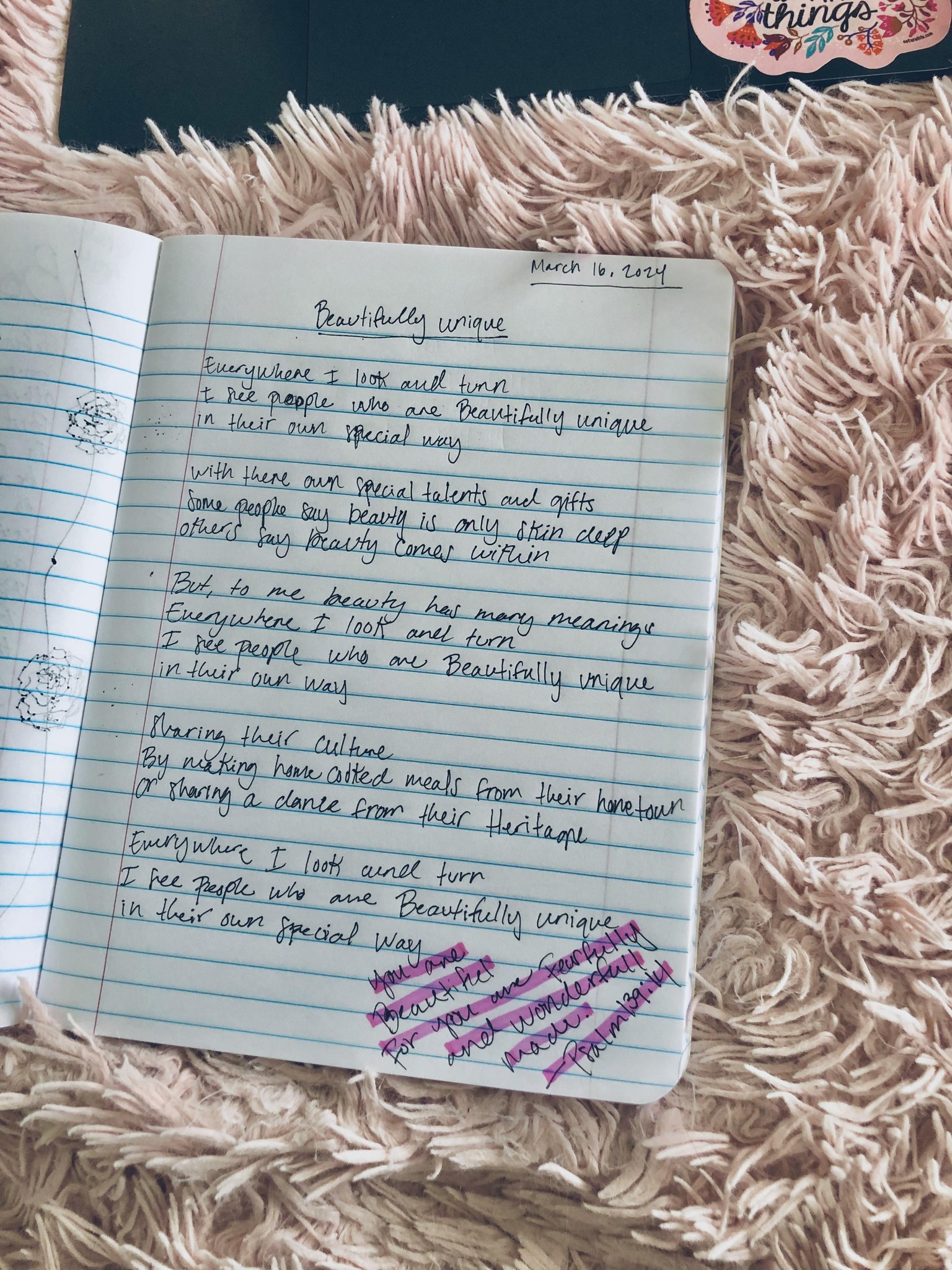 Beautifully Unique Poem - image 2 - student project