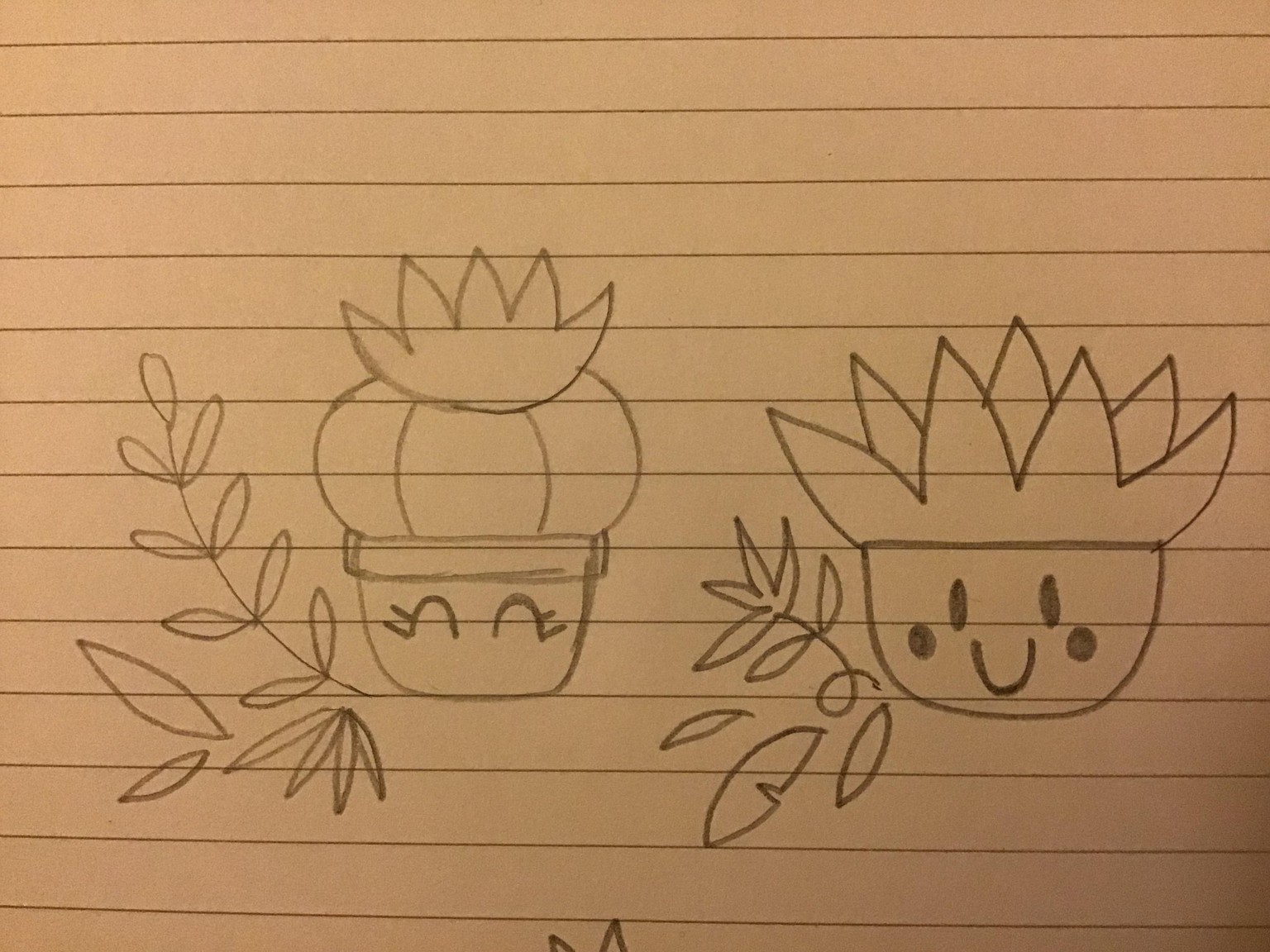 Kawaii cacti pattern - image 1 - student project