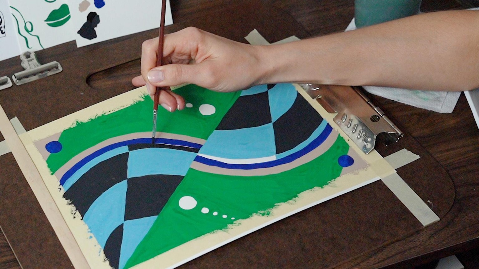 10-Step Drawing Exploration: From Machine to Rhythmic Shapes and Colors - image 3 - student project
