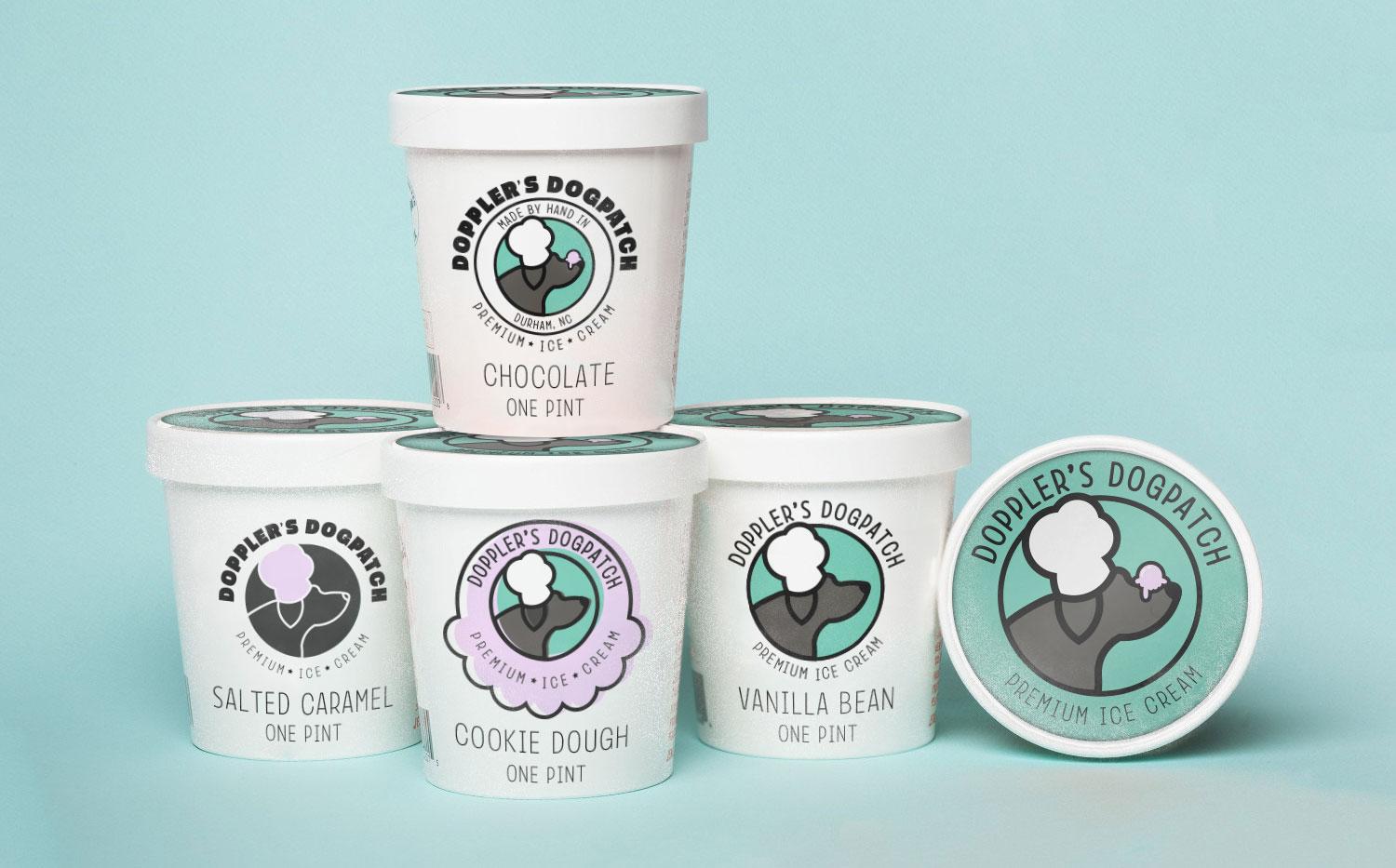 Logo for an ice cream company - image 4 - student project