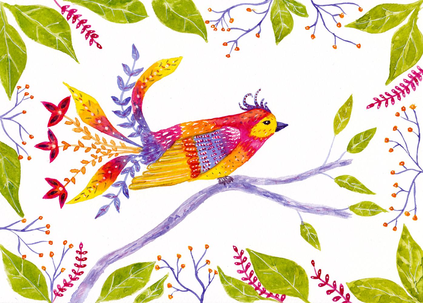 Colourful birds - image 2 - student project