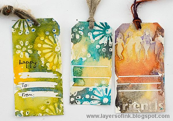 Sample project Quick Watercolor Gift Tags - image 4 - student project