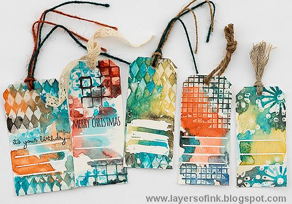 Sample project Quick Watercolor Gift Tags - image 2 - student project