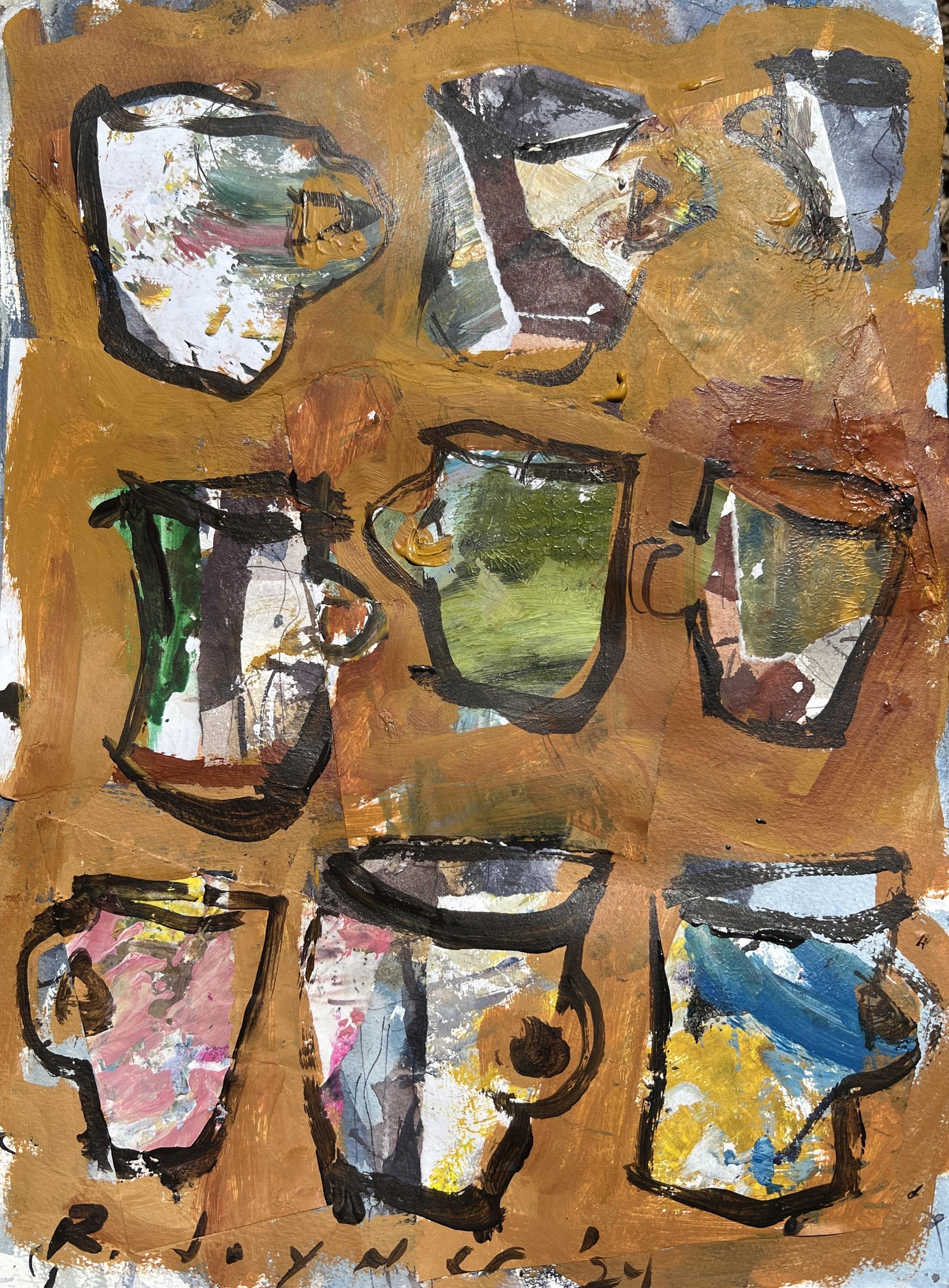 Collage Painting Techniques - image 2 - student project